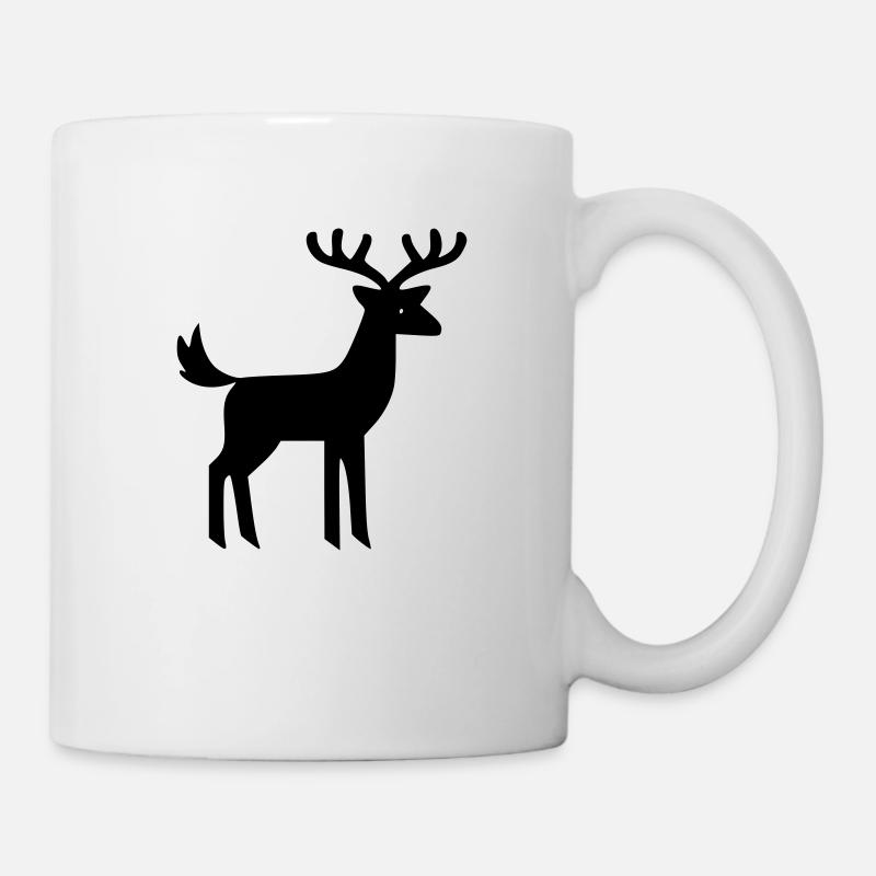 Cerf - Mug blanc - blanc
