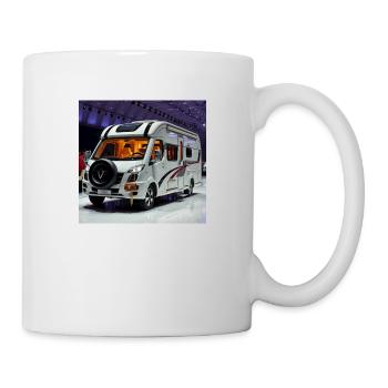 Caravane de luxe - Mug blanc - blanc - Droite