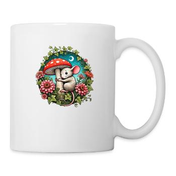 Maus - Tasse - Weiß - Rechts