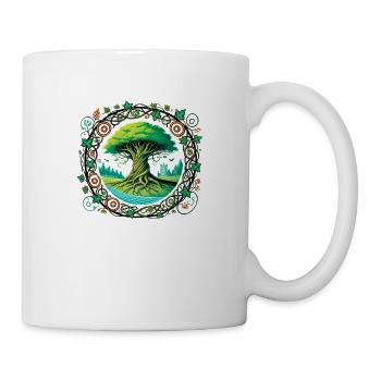 Arbre de vie - Mug blanc - blanc - Droite