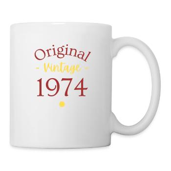 1974 Geburtstag Geboren im Jahr 1974 Retro Vintage - Tasse - Weiß - Rechts