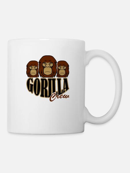 gorilla crew - Tasse - Weiß