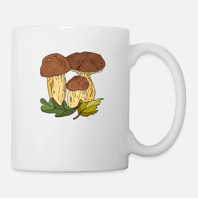 Pilze - Tasse - Weiß