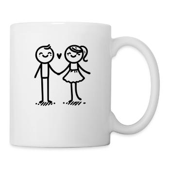 Danse de l’amour - Mug blanc - blanc - Droite