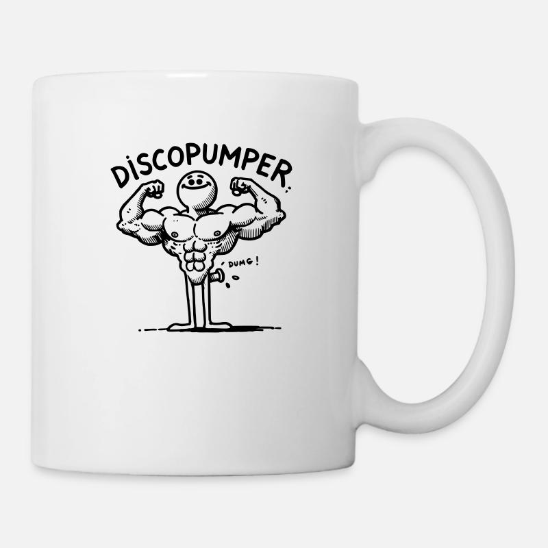 Der Discopumper - Tasse - Weiß
