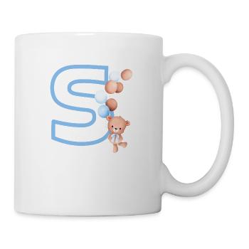 Blue Letter Bear - Mug - white - Right