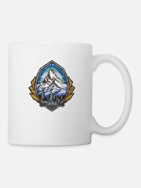 Berge Mountains - Tasse - Weiß