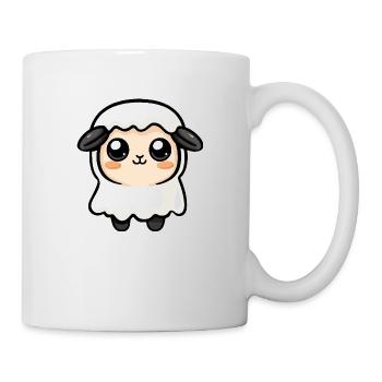 Sheep Halloween Comic Ghost - Mug - white - Right