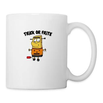 Trick oder frittiert! - Tasse - Weiß - Rechts