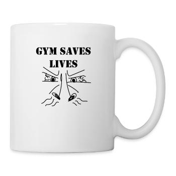 Gym Saves Lives - Mug - white - Right