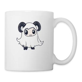 Bergziege Halloween Comic Geist - Tasse - Weiß - Rechts