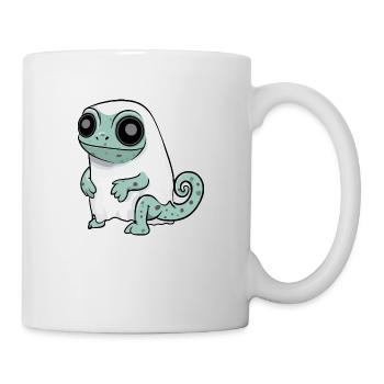 Chameleon Halloween Comic Ghost - Mug - white - Right