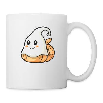 Snail Halloween Comic Ghost - Mug - white - Right