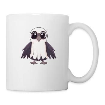 Raven Bird Halloween Comic Ghost - Mug - white - Right