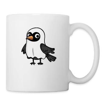 Rabe Krähe Halloween Comic Geist - Tasse - Weiß - Rechts