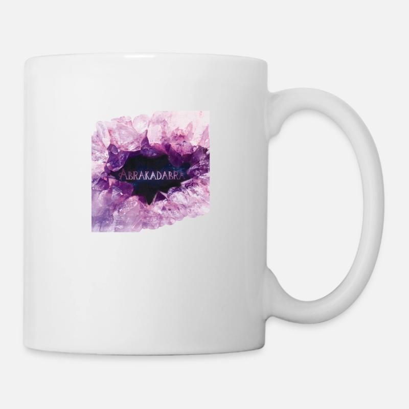Formule magique Abracadabra en améthyste mystique - Mug blanc - blanc