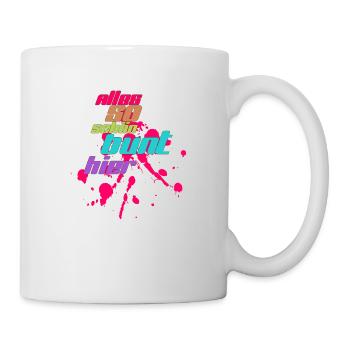 alles bunt - Tasse - Weiß - Rechts