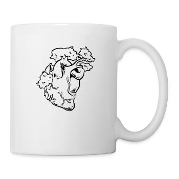 Cœur pour la nature - Mug blanc - blanc - Droite