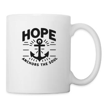 Hope Anchors the Soul - Mug - white - Right