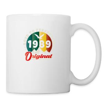 Vintage Geburtstag 1989 - 1989 Retro Geschenkidee - Tasse - Weiß - Rechts