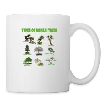 Types of bonsai trees bonsai japan vintage - Mug - white - Right