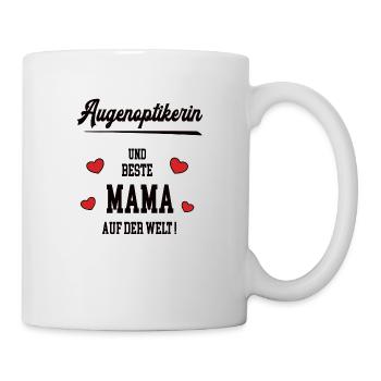 Beste Mama Augenoptikerin Muttertag Geburtstag Geb - Tasse - Weiß - Rechts