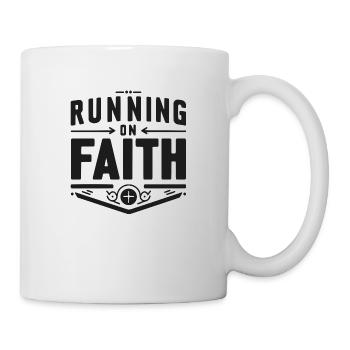Laufen im Glauben - Tasse - Weiß - Rechts