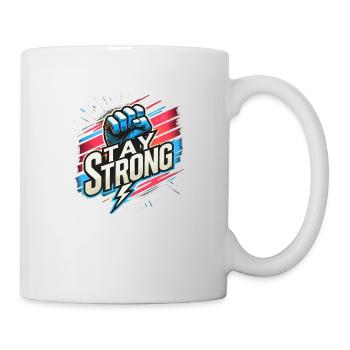 Restez fort Motivation - Mug blanc - blanc - Droite