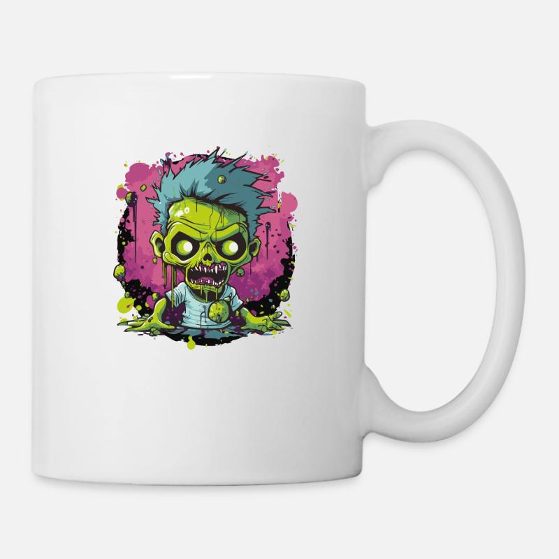 Zombie Comic - Tasse - Weiß