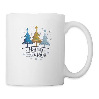 Happy Holidays - Tasse - Weiß - Rechts