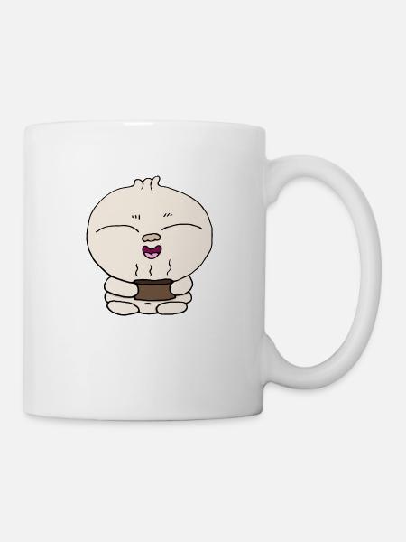 Knödel - Tasse - Weiß
