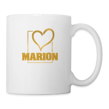 Cœur Marion - Mug blanc - blanc - Droite