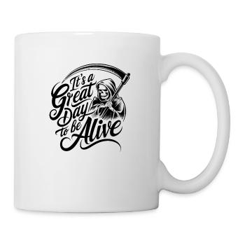 C'est un super jour pour être en vvie - Mug blanc - blanc - Droite