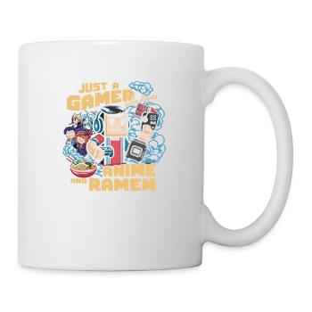 Gamer, anime lover, and ramen fan - Mug - white - Right