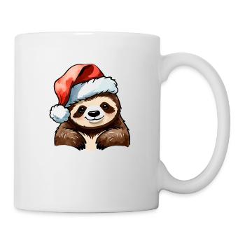Dessin de Noël paresseux - Mug blanc - blanc - Droite