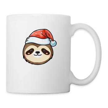 Dessin de Noël paresseux - Mug blanc - blanc - Droite