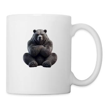 Bär grimmig 1 - Tasse - Weiß - Rechts