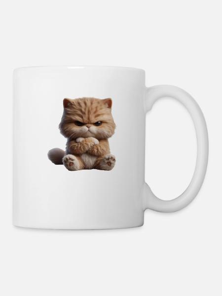 Cat Grim 1 - Mug - white