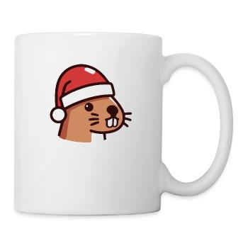 Noël de la loutre - Mug blanc - blanc - Droite