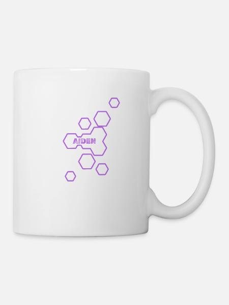 Name Aiden - Tasse - Weiß