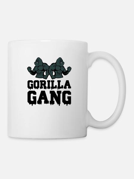 Gang de gorilles - Mug blanc - blanc