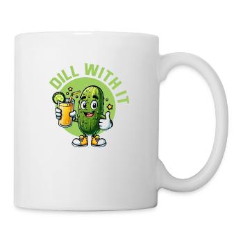 Dill With It Pickle Vegan Cucumber - Mug - white - Right
