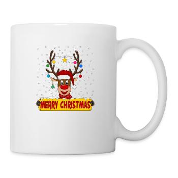Merry Christmas Reindeer - Mug - white - Right