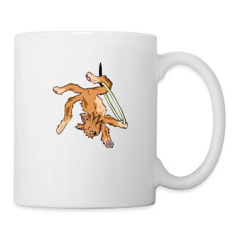 Aerial Cat Hoop - Mug - white - Right