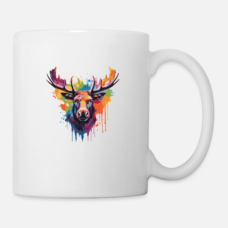 Elch - Tasse - Weiß