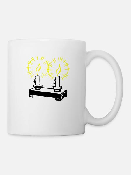 kerzen 02 - Tasse - Weiß