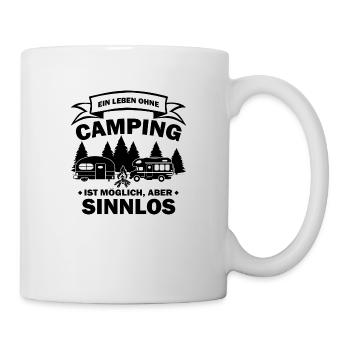 Camping camping-car caravane aventure - Mug blanc - blanc - Droite