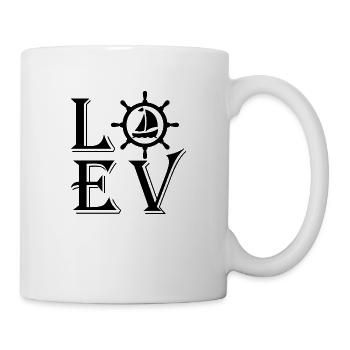 Voile, sports nautiques, vent - Mug blanc - blanc - Droite