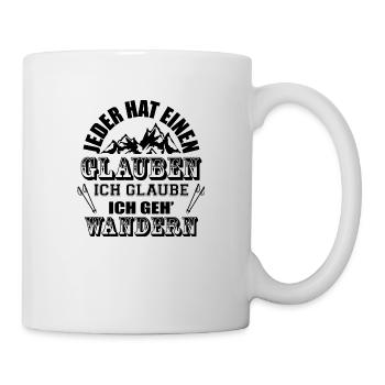 Wandern Hiking Sport Berge - Tasse - Weiß - Rechts