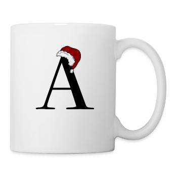 Buchstabe Weihnachten - Tasse - Weiß - Rechts